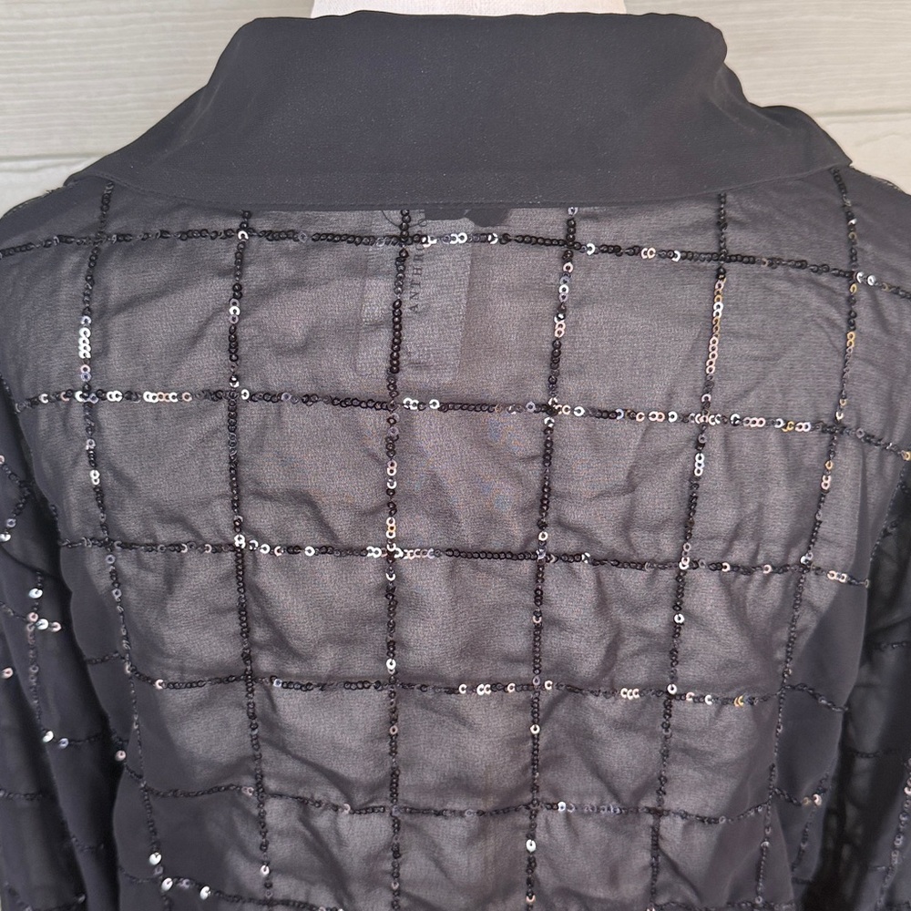 Rinku Dalamal for Anthropologie Sequin Button Down Shirt Dress - Missing Slip! - Picture 8 of 11
